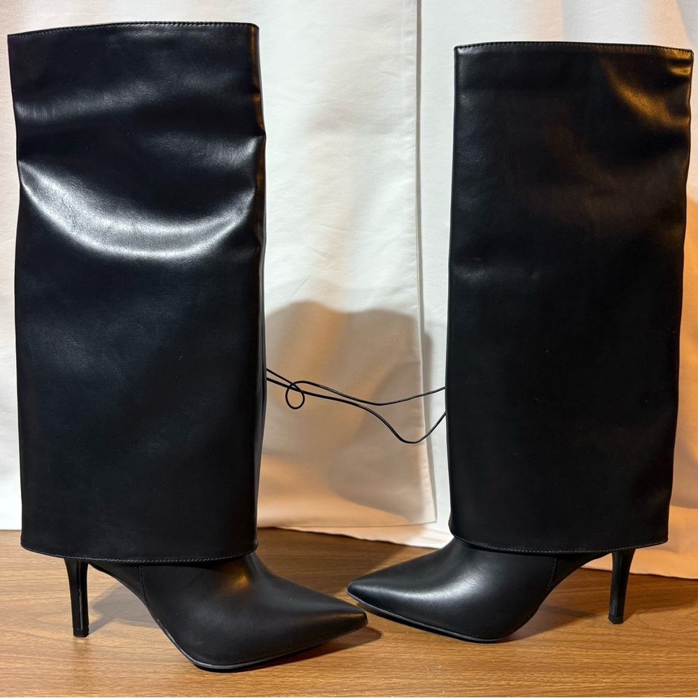 Worthington ‘Chana’ Knee Stiletto Boots 7M tags box w/out lid - Picture 5 of 11